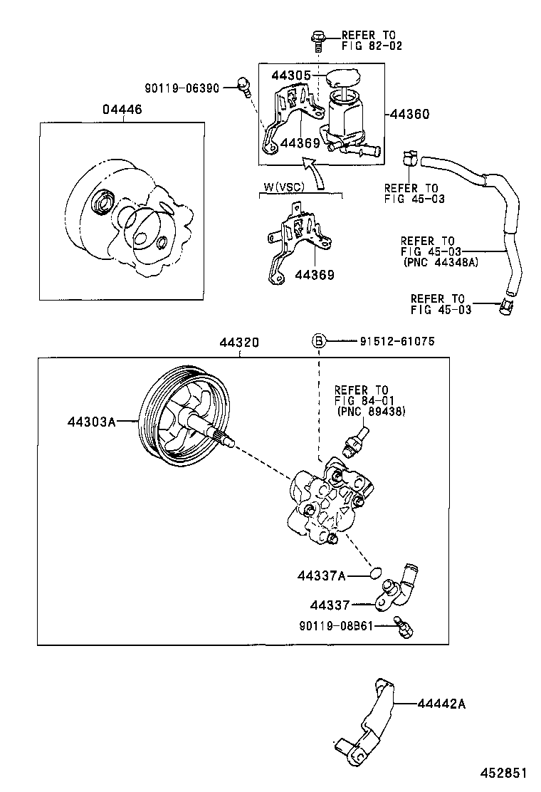 44305-28030 CAP SUB-ASSY, VANE PUMP OIL RESERVOIR product image