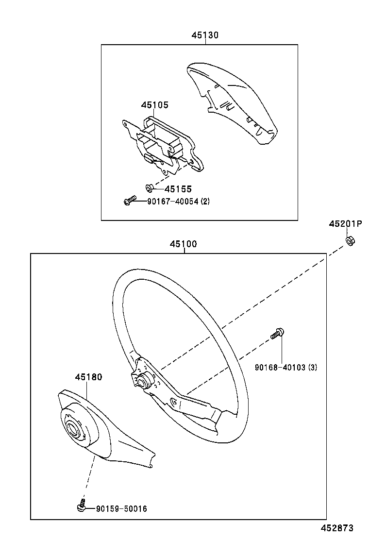 45107-26020 WIRE SUB-ASSY, HORN BUTTON product image