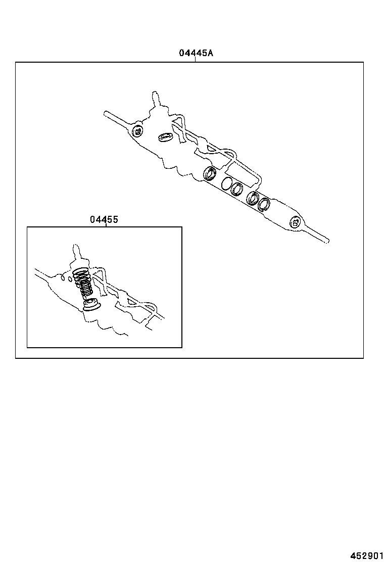 04445-30280 GASKET KIT, POWER STEERING GEAR(FOR RACK & PINION) product image