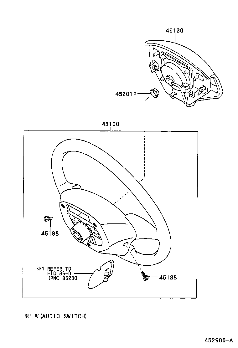 90080-14018 SCREW, STEERING WHEEL PAD ATTACHING product image