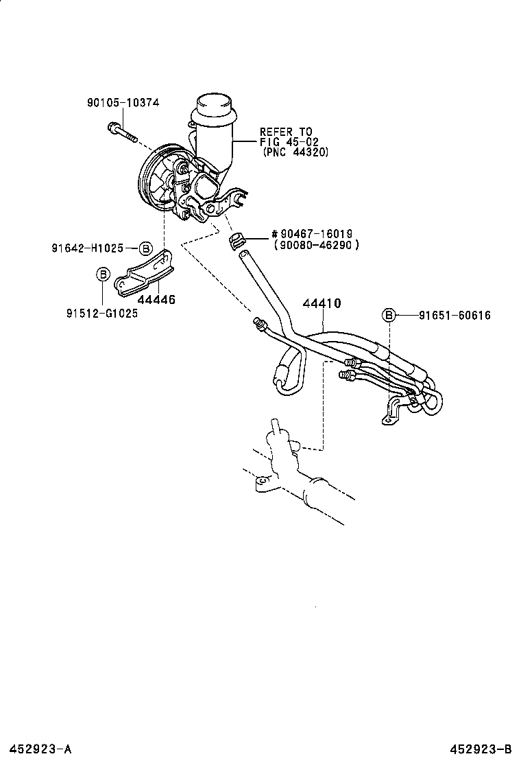 44327-12010 GASKET, PRESSURE PORT, NO.1 product image