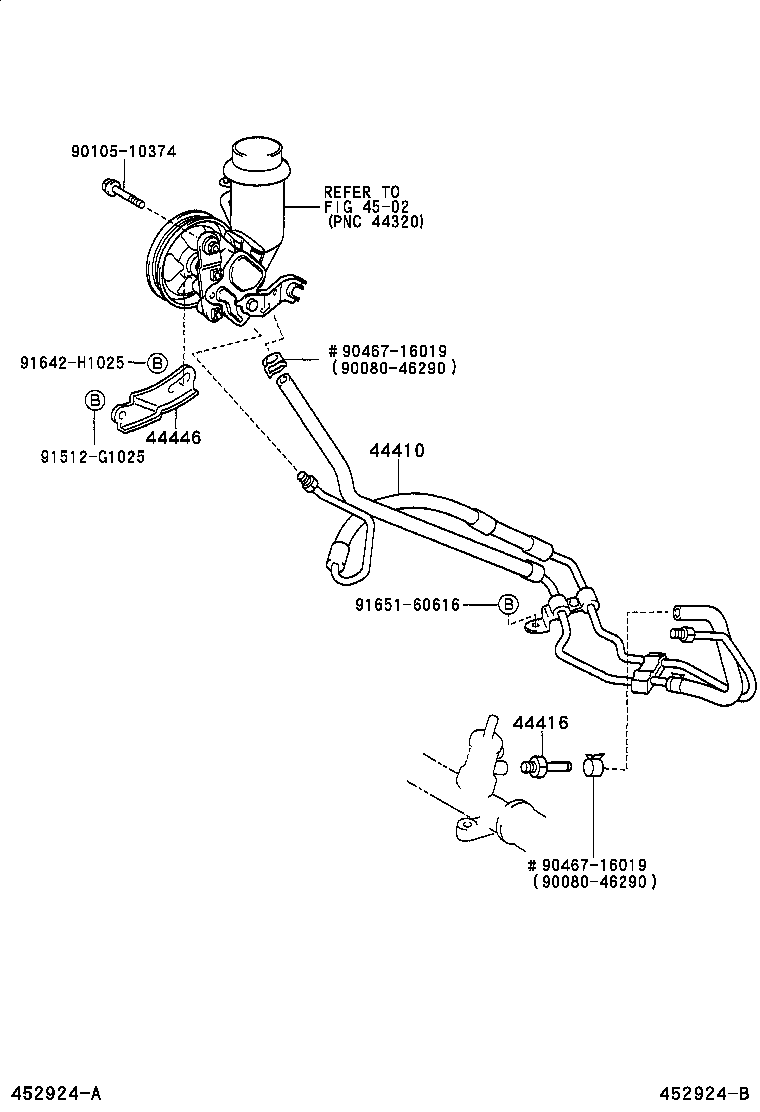 44327-12010 GASKET, PRESSURE PORT, NO.1 product image