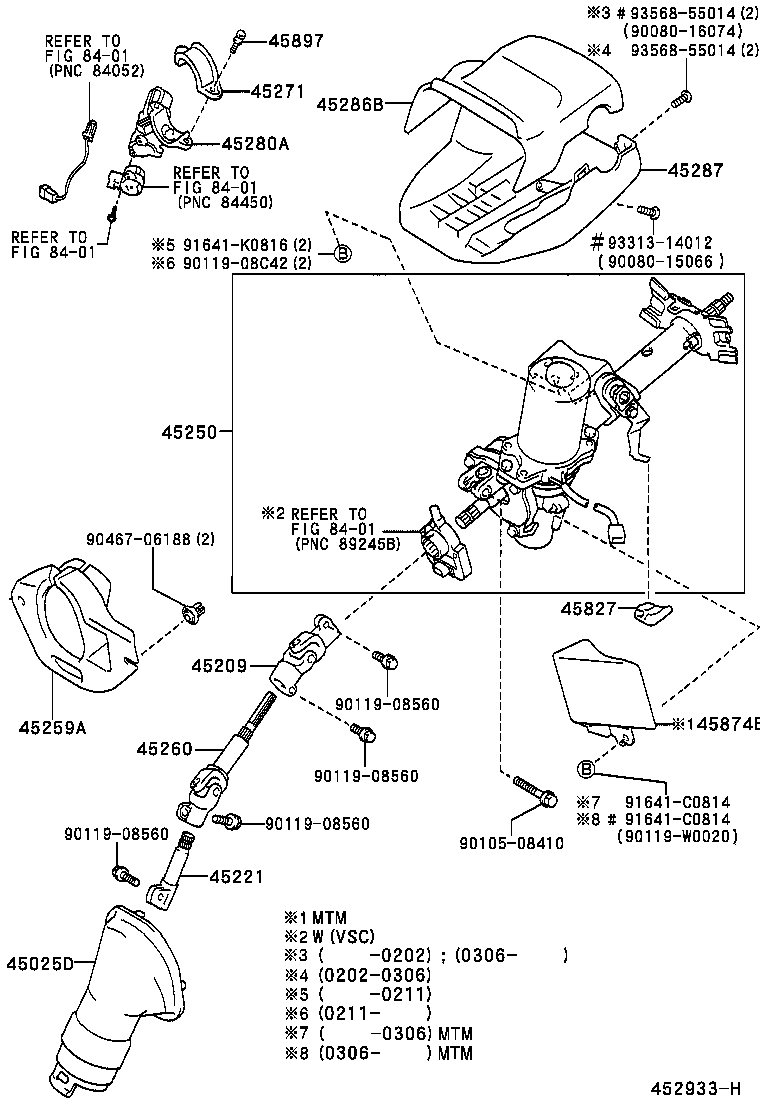 45025-02010 COVER SUB-ASSY, STEERING COLUMN HOLE, NO.1 product image