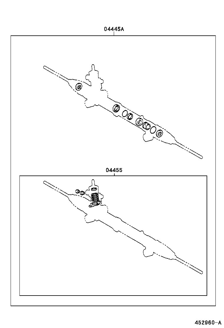 04445-28150 GASKET KIT, POWER STEERING GEAR(FOR RACK & PINION) product image