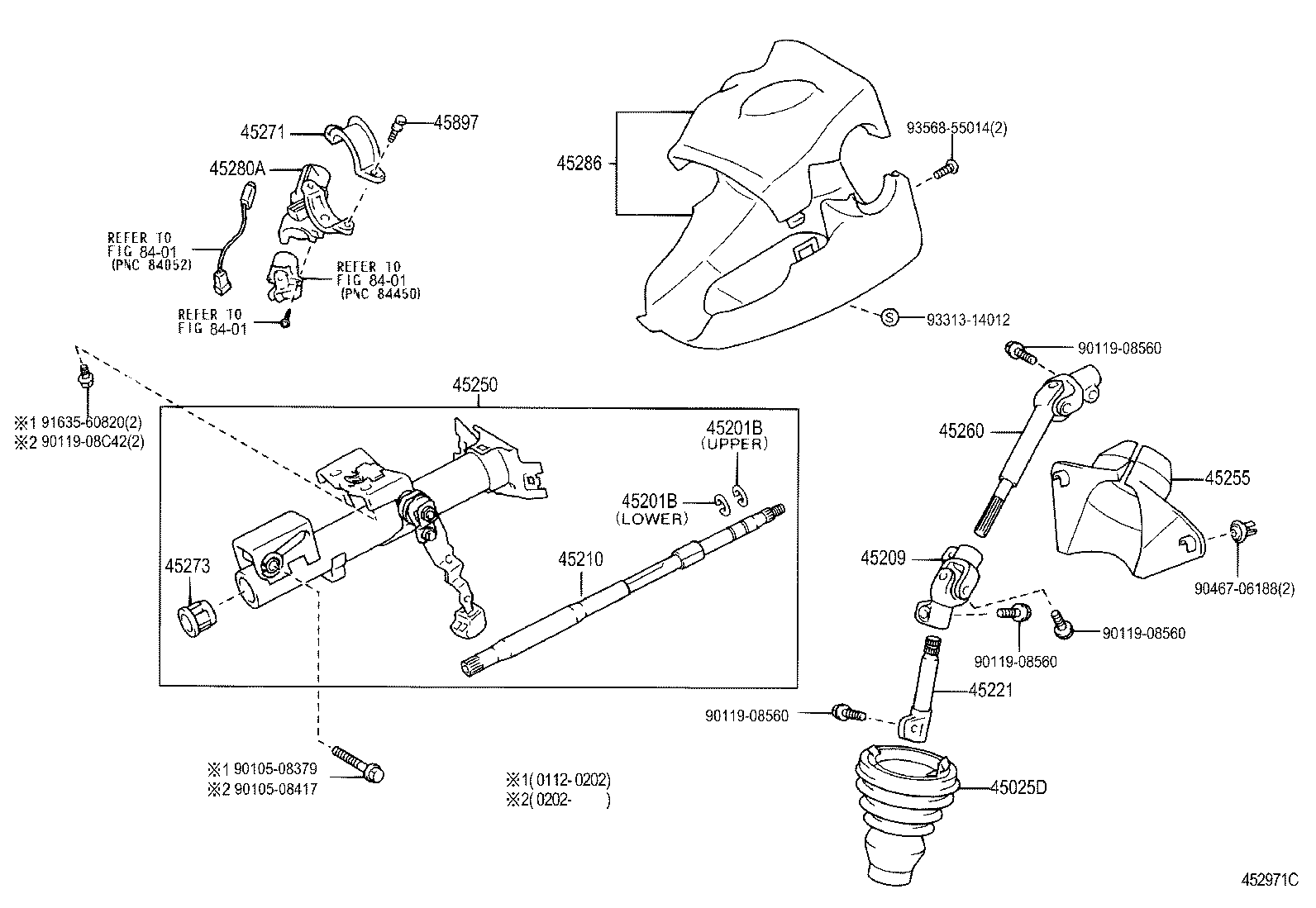 45255-52030 PLATE, STEERING COLUMN HOLE COVER product image