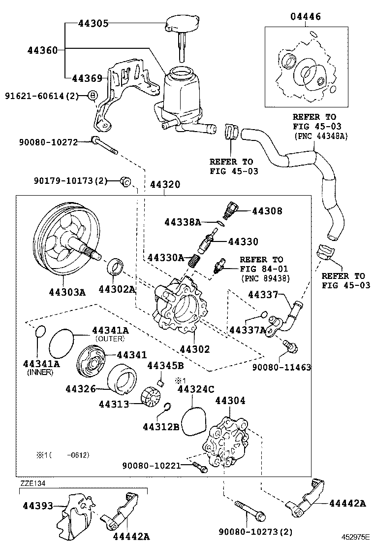 Toyota 44360-02070 RESERVOIR ASSY, VANE PUMP OIL