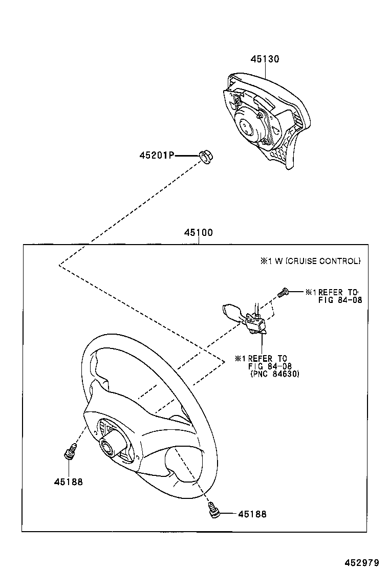 45100-02280-B0 WHEEL ASSY, STEERING product image