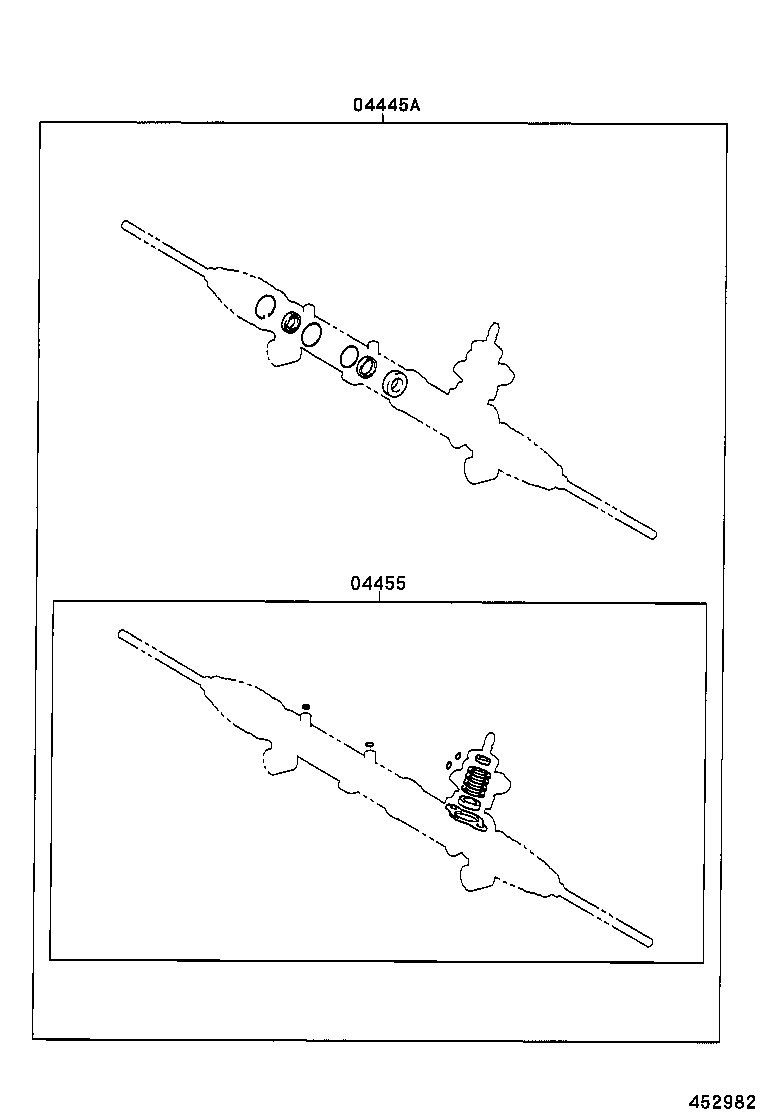44240-01030 HOUSING ASSY, POWER STEERING RACK product image