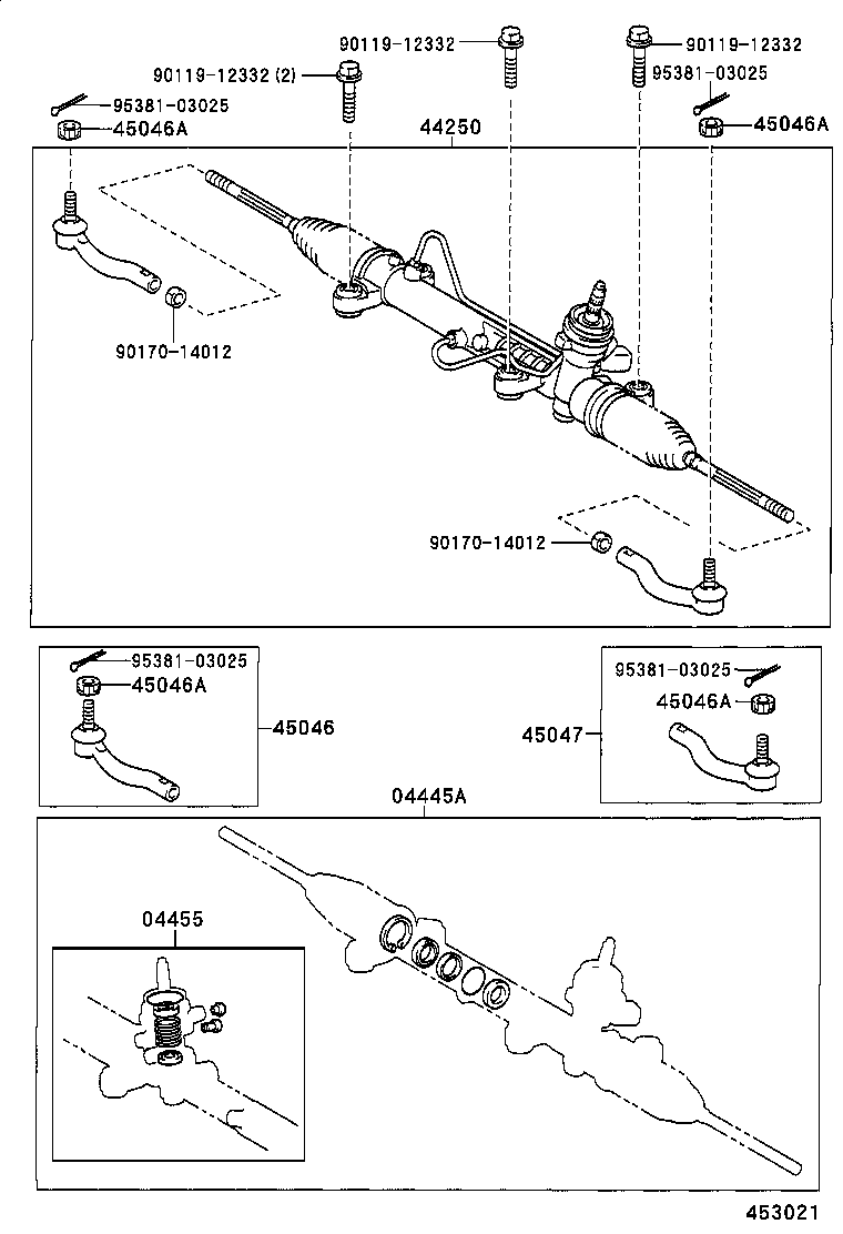 44200-20880 GEAR ASSY, POWER STEERING(FOR RACK & PINION) product image