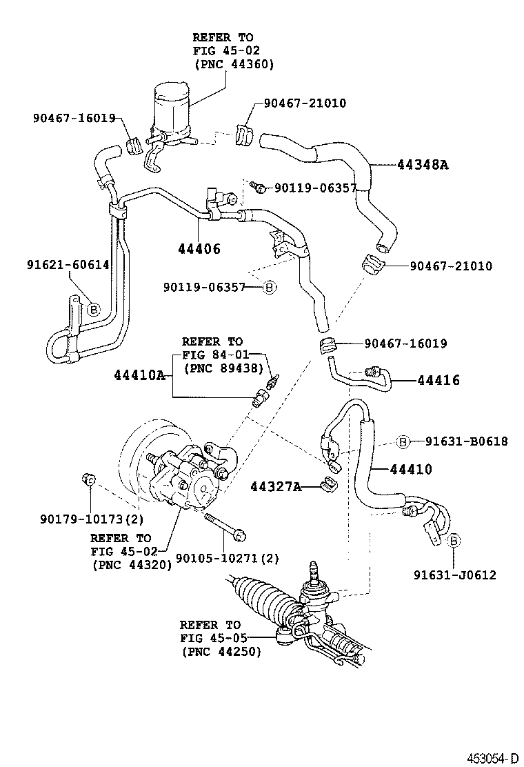 44348-02041 HOSE, OIL RESERVOIR TO PUMP, NO.1 product image