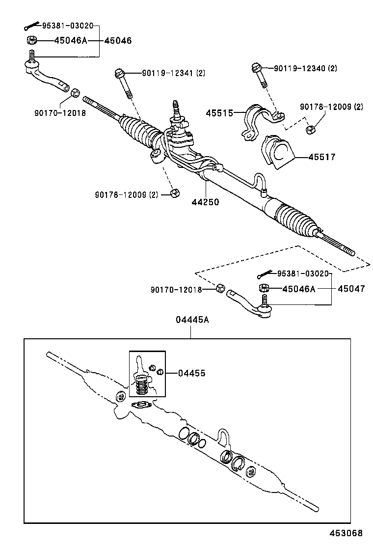 90467-19021 CLIP(FOR STEERING RACK BOOT) product image