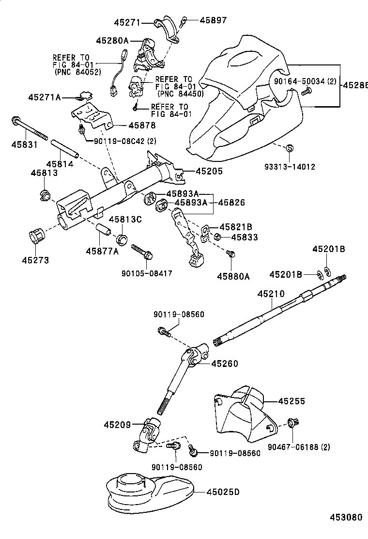 45286-52900-B1 COVER, STEERING COLUMN product image