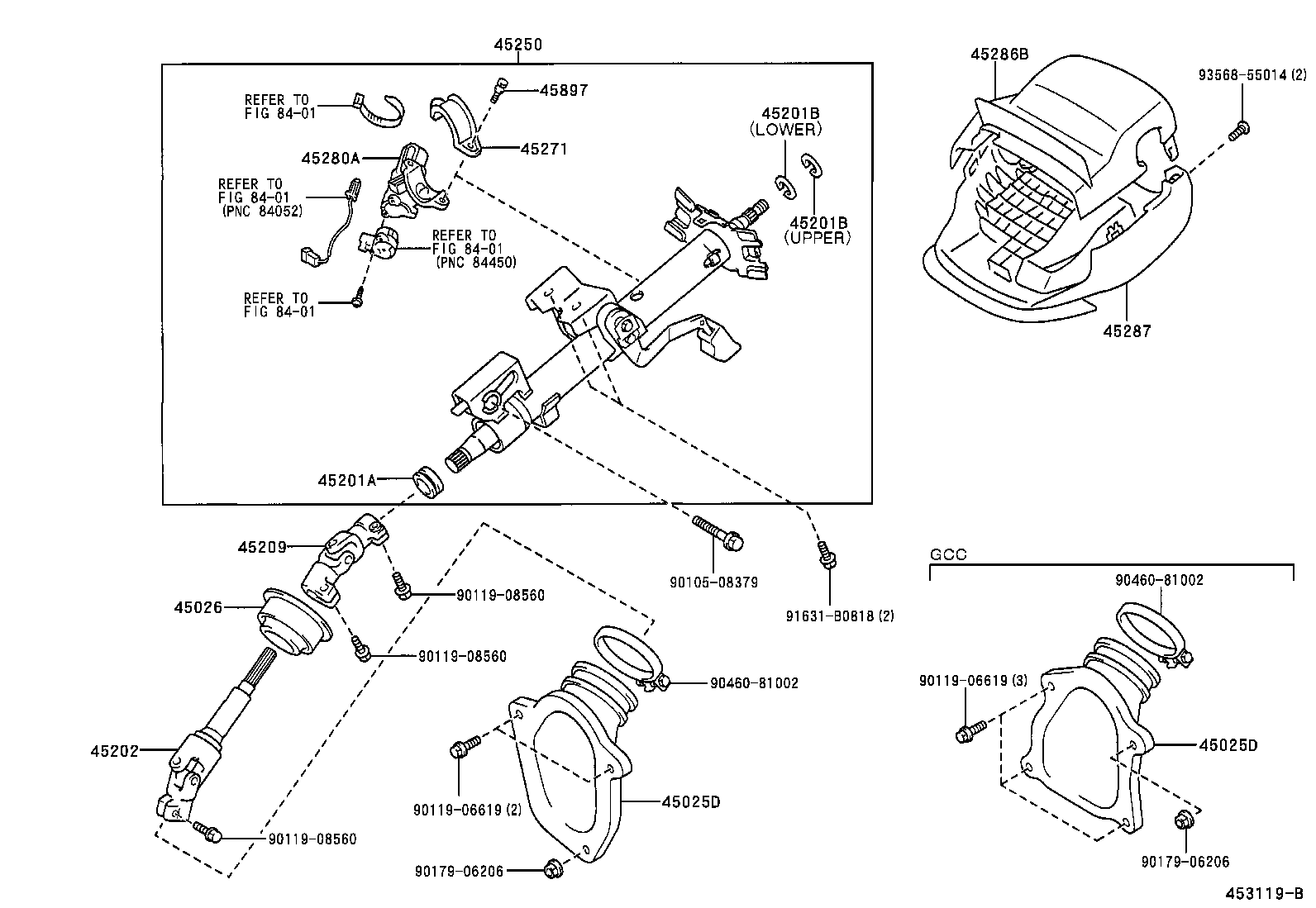 45202-06020 SHAFT SUB-ASSY, STEERING INTERMEDIATE product image