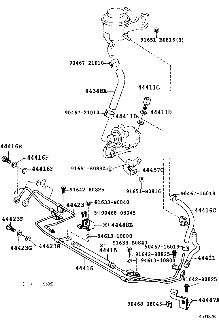 44369-36030 BRACKET, OIL RESERVOIR, NO.2 product image