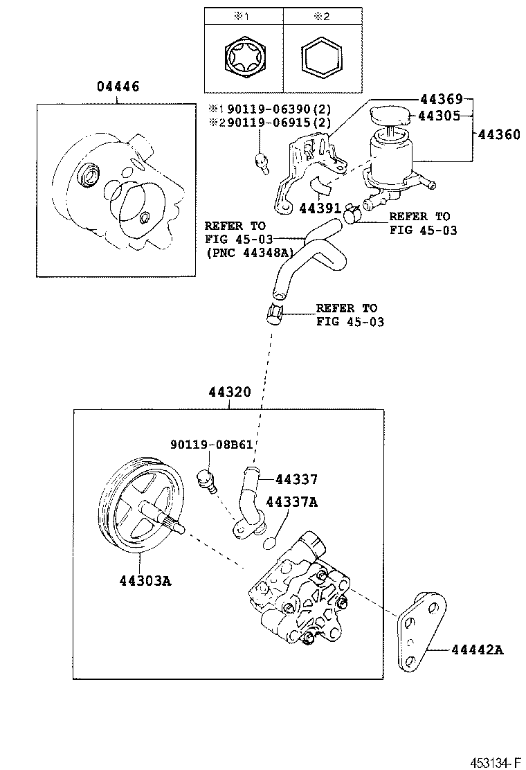 44369-02040 BRACKET, OIL RESERVOIR, NO.1 product image