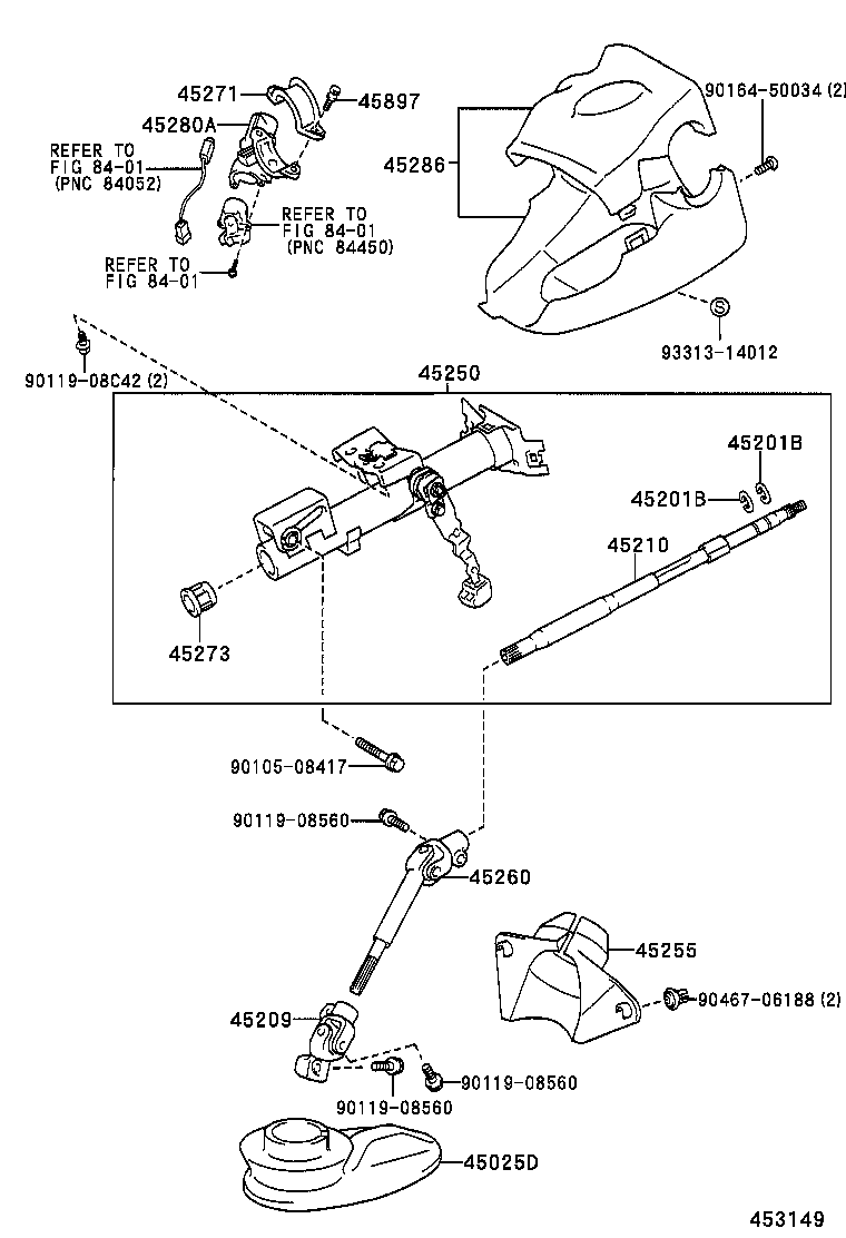45286-52900-B1 COVER, STEERING COLUMN product image