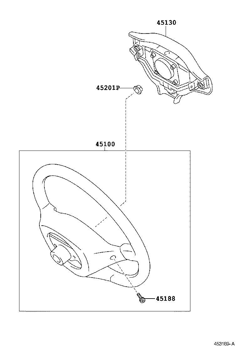 45130-52240-B0 BUTTON ASSY, HORN product image