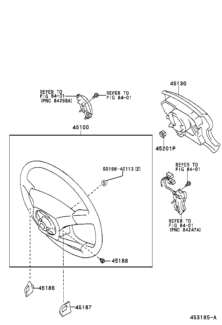 45130-60331-B0 BUTTON ASSY, HORN product image