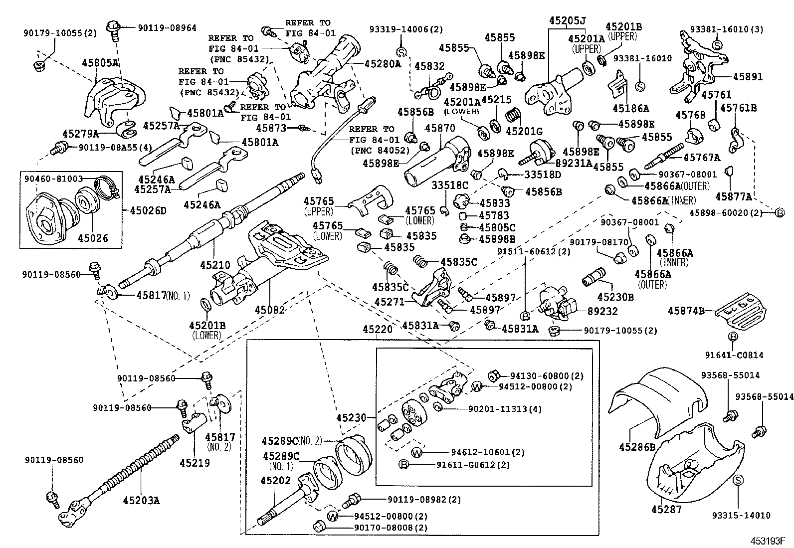 45210-60190 SHAFT ASSY, STEERING MAIN product image