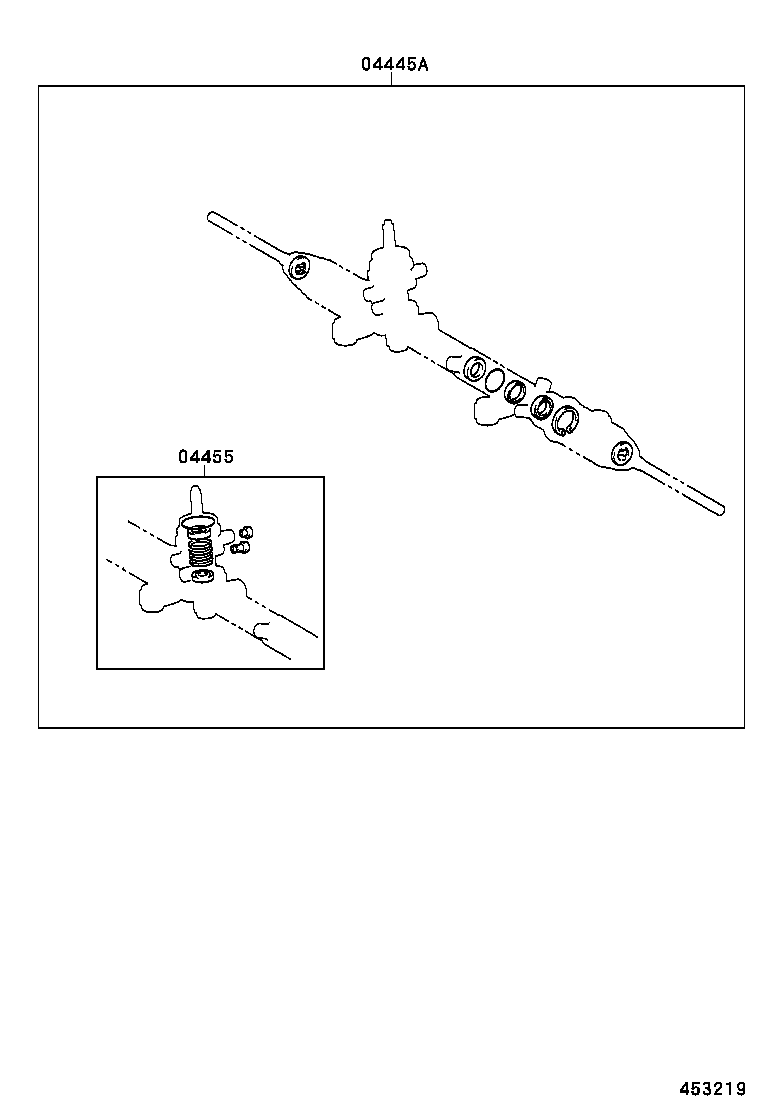44200-20851 GEAR ASSY, POWER STEERING(FOR RACK & PINION) product image