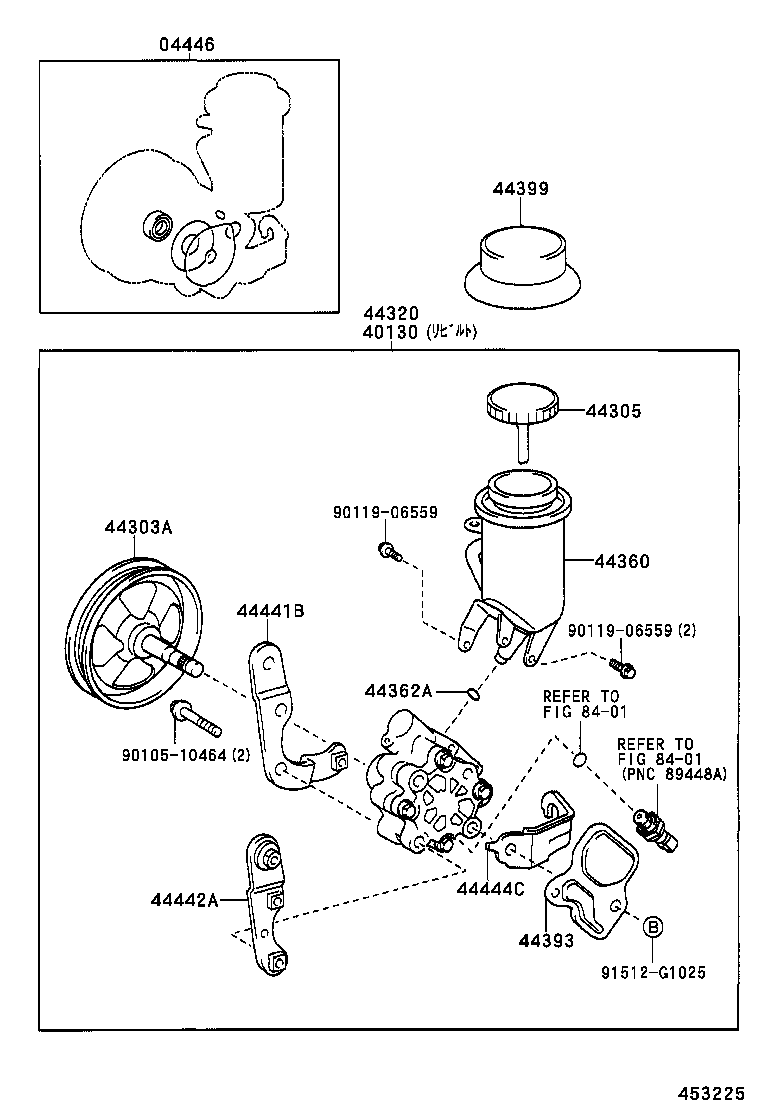 44308-52030 UNION SUB-ASSY, PRESSURE PORT product image