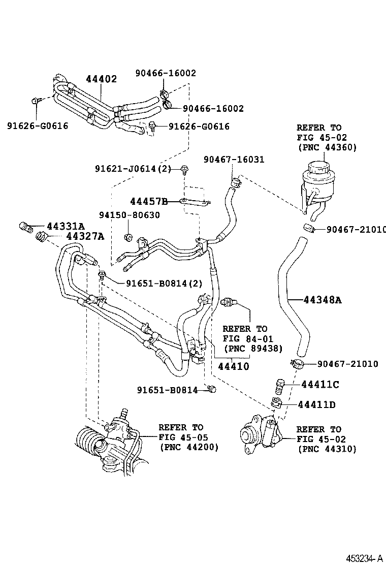 44348-60280 HOSE, OIL RESERVOIR TO PUMP, NO.1 product image