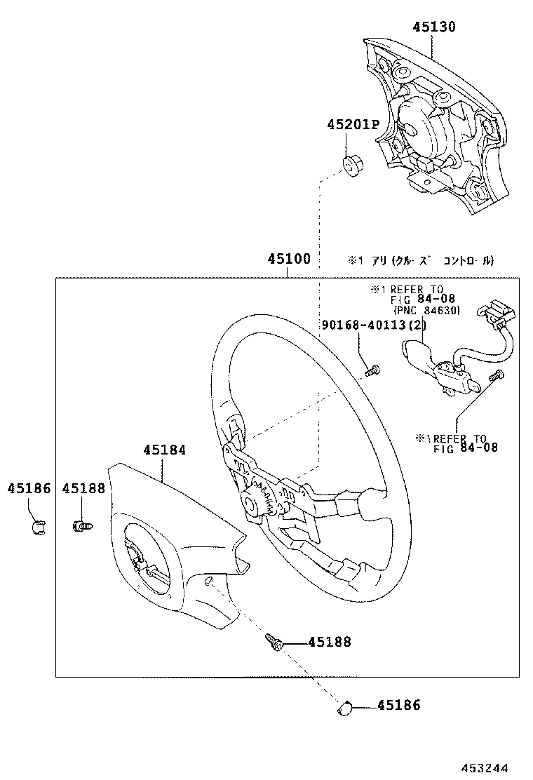 45100-28170-C0 WHEEL ASSY, STEERING product image