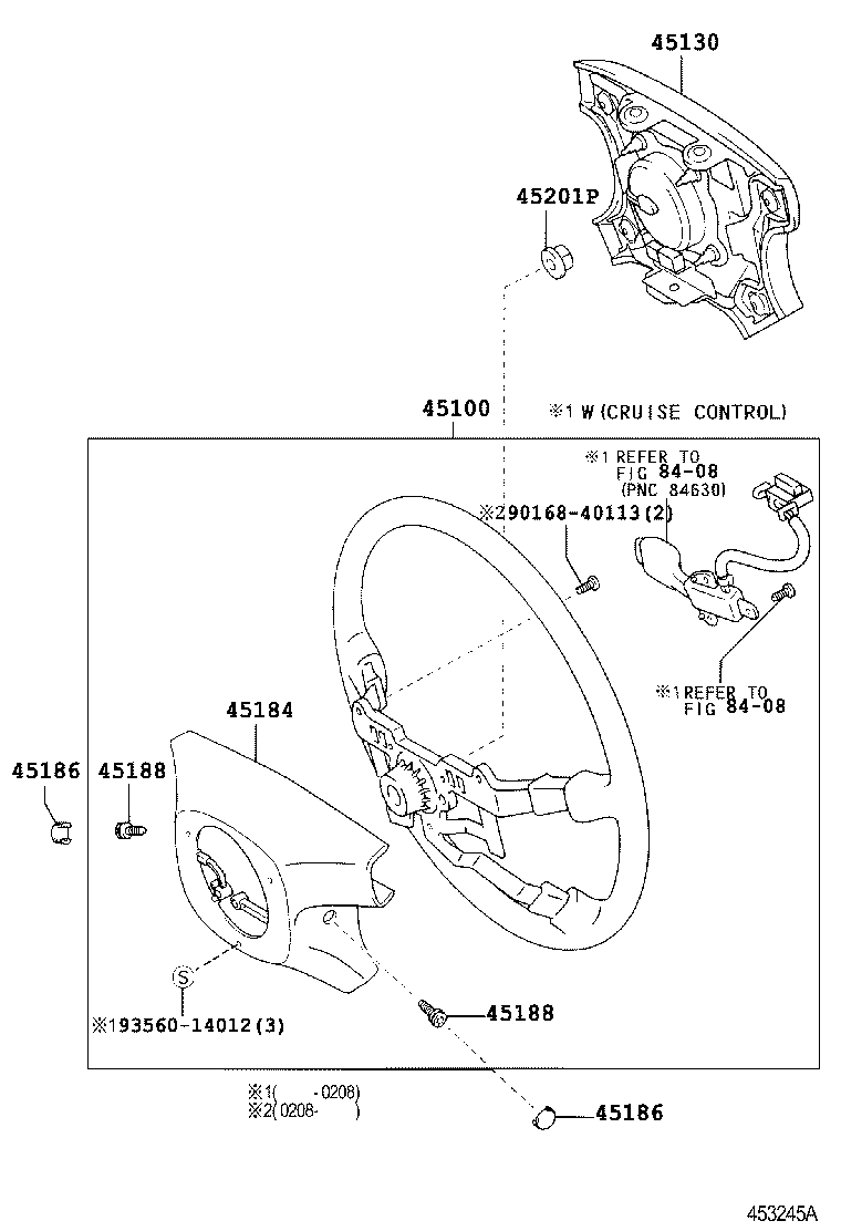 45130-28360-B0 BUTTON ASSY, HORN product image
