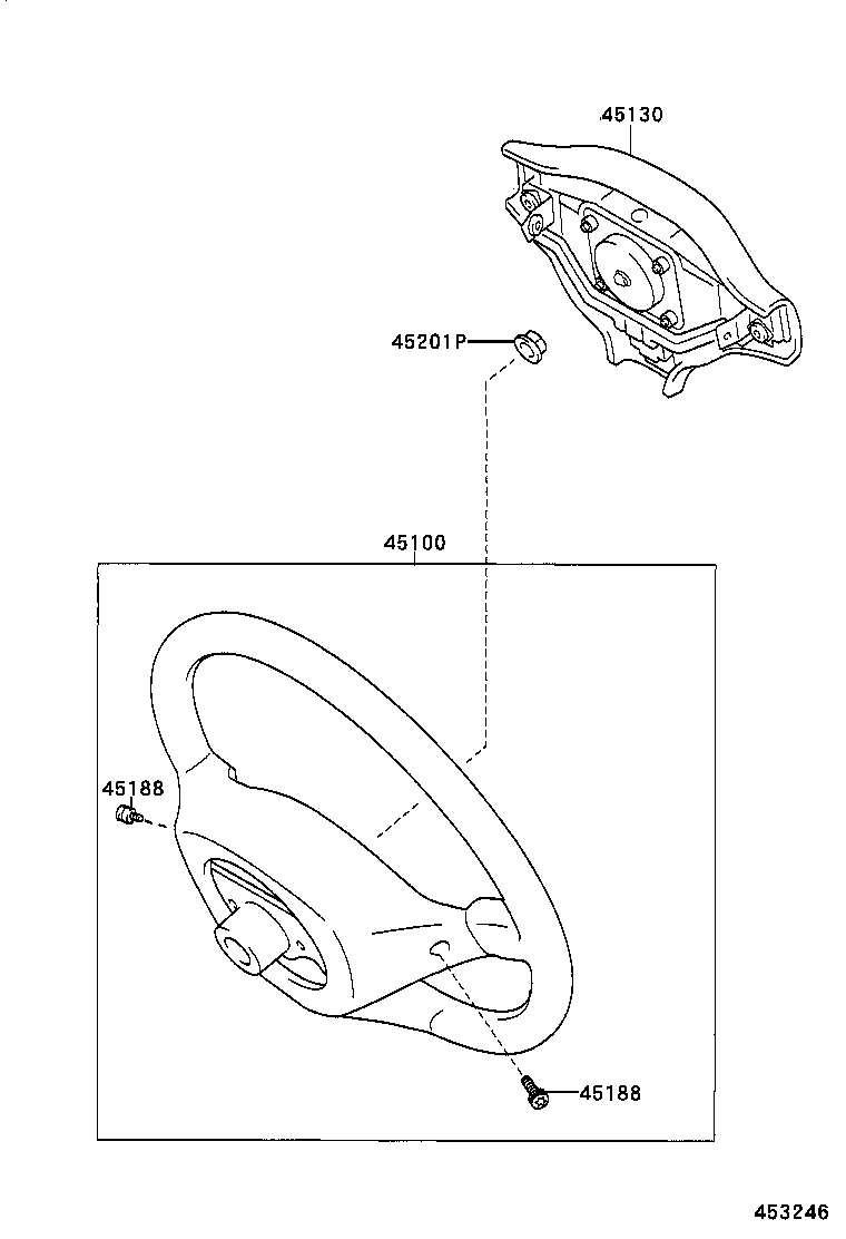 45130-52220-B0 BUTTON ASSY, HORN product image
