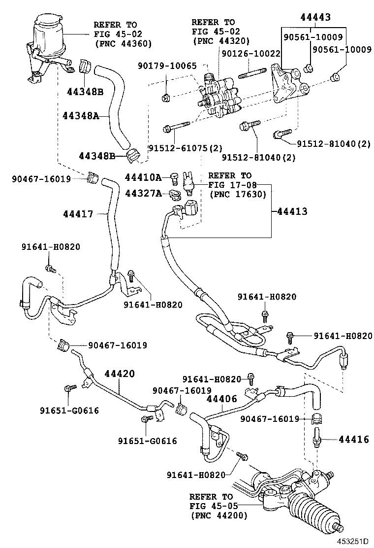 Toyota 44413-35010 TUBE, PRESSURE FEED, NO.1