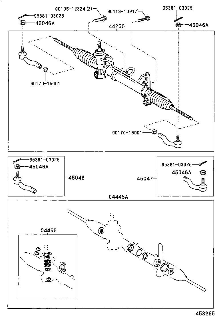 44200-42110 GEAR ASSY, POWER STEERING(FOR RACK & PINION) product image