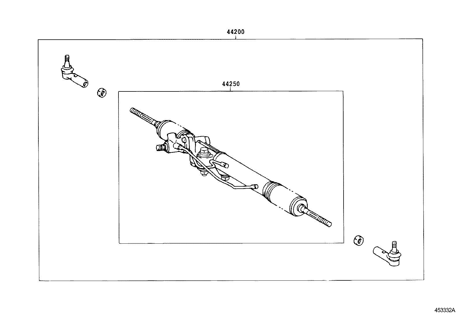 45046-39426 END SUB-ASSY, TIE ROD, RH product image