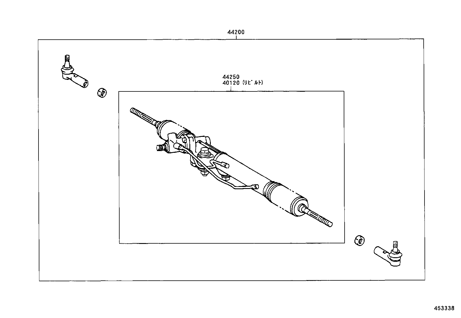 44250-37020 GEAR ASSY, POWER STEERING(FOR RACK & PINION) product image