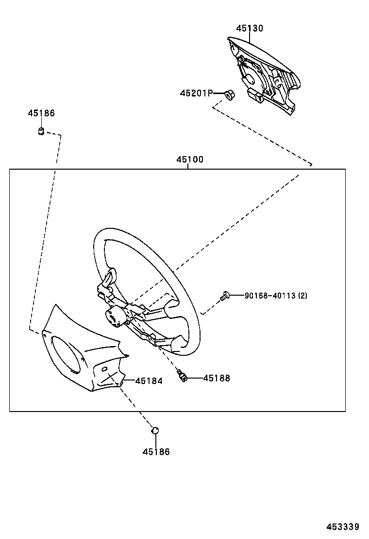 45105-13010 PLATE SUB-ASSY, HORN BUTTON CONTACT, NO.1 product image