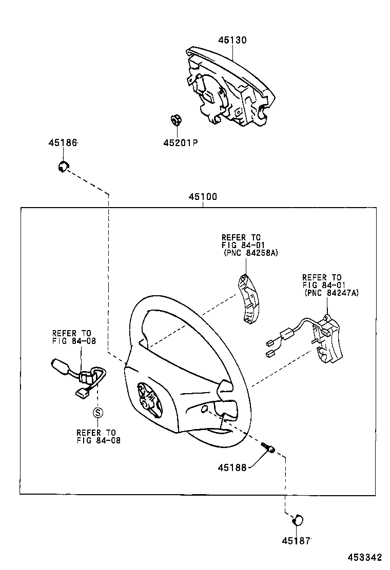 45100-0C180-B0 WHEEL ASSY, STEERING product image