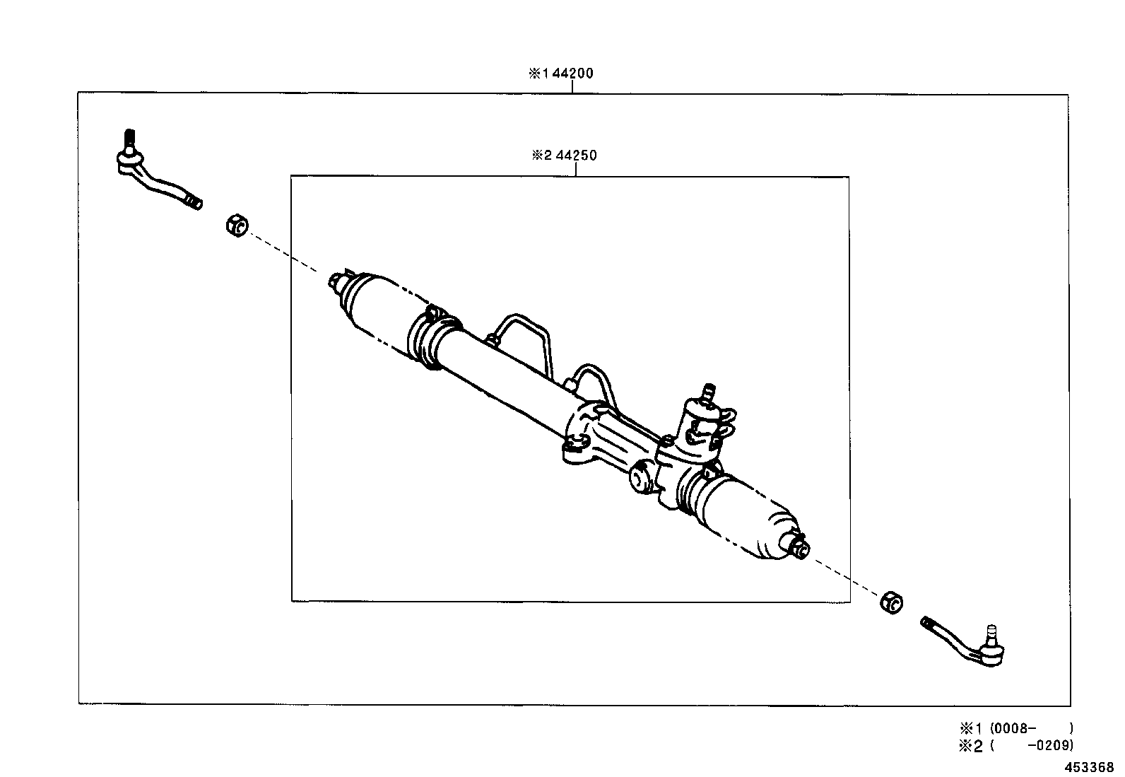 04445-35160 GASKET KIT, POWER STEERING GEAR(FOR RACK & PINION) product image