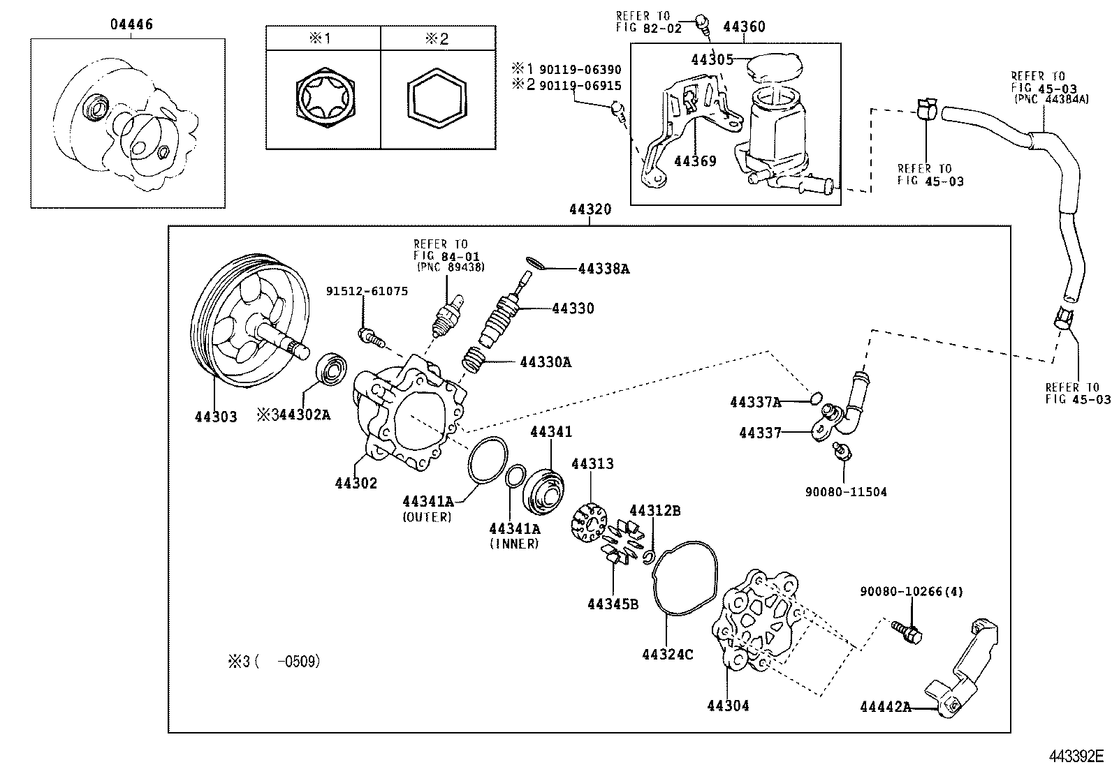 44369-02050 BRACKET, OIL RESERVOIR, NO.1 product image
