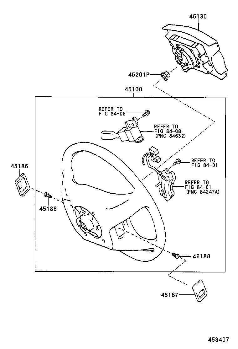 45100-08091-B0 WHEEL ASSY, STEERING product image