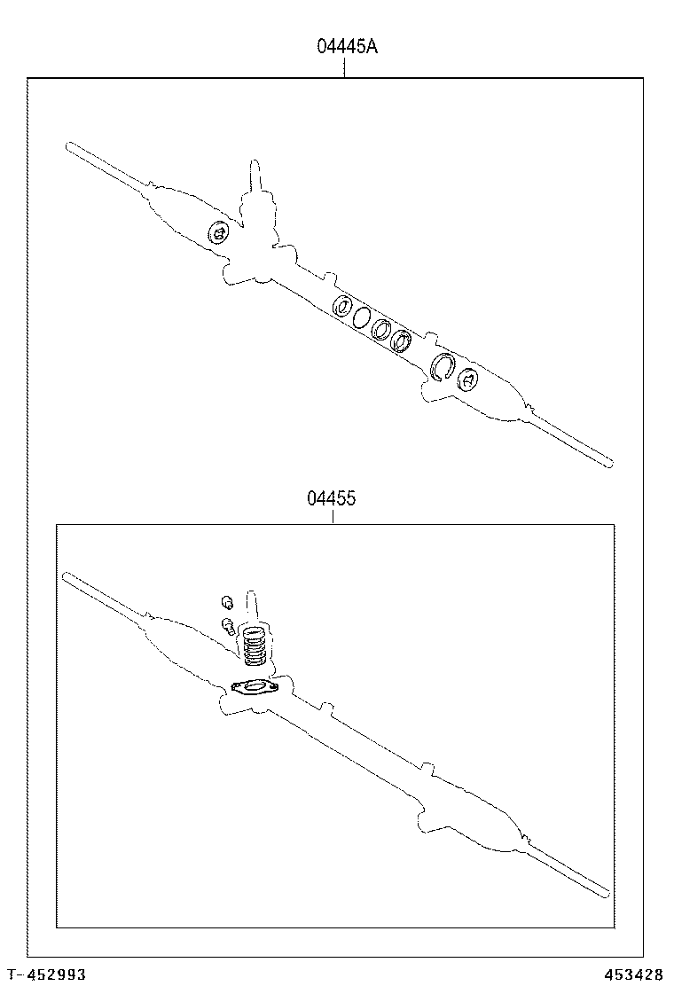 04445-68010 GASKET KIT, POWER STEERING GEAR(FOR RACK & PINION) product image