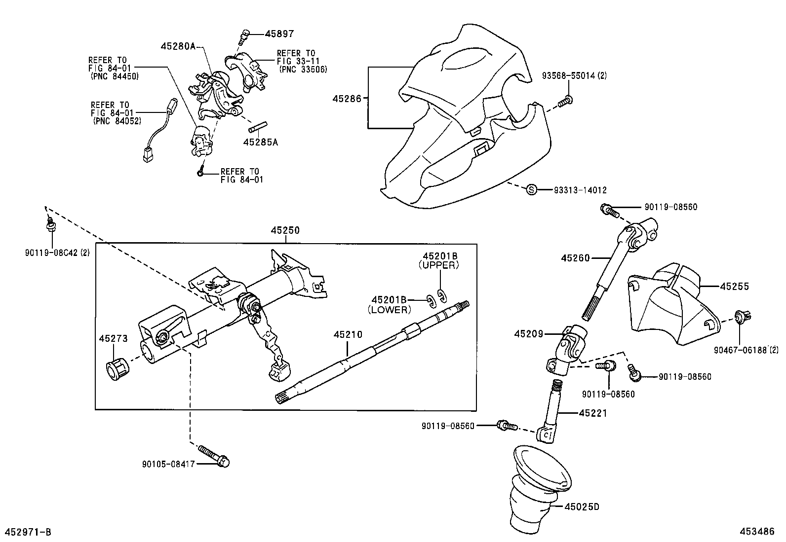 45255-52030 PLATE, STEERING COLUMN HOLE COVER product image