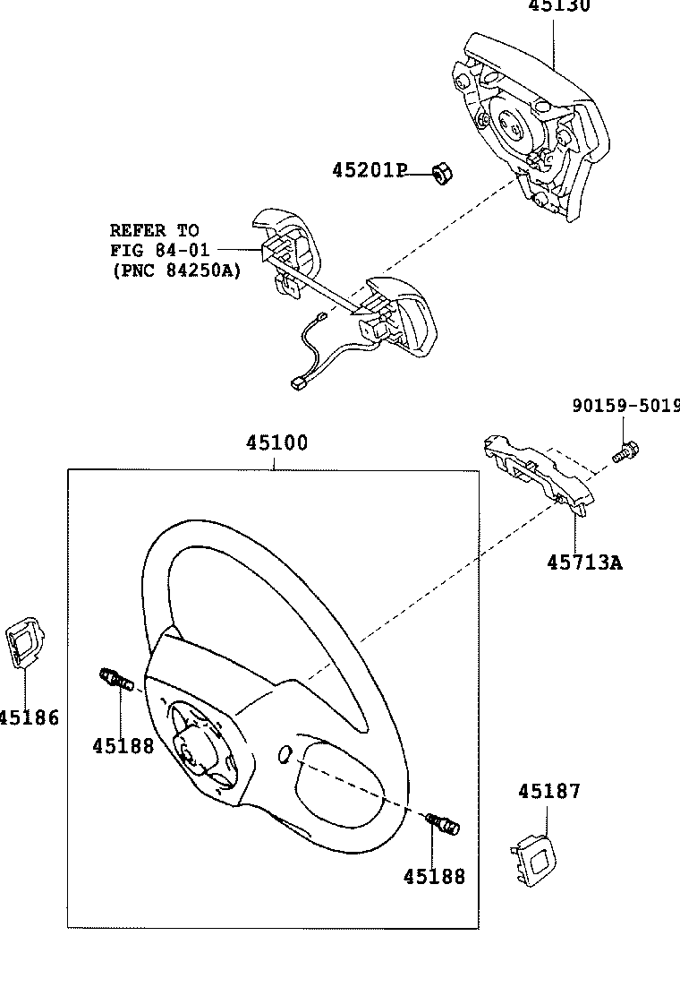 45713-48060 DAMPER, STEERING SHAKE product image