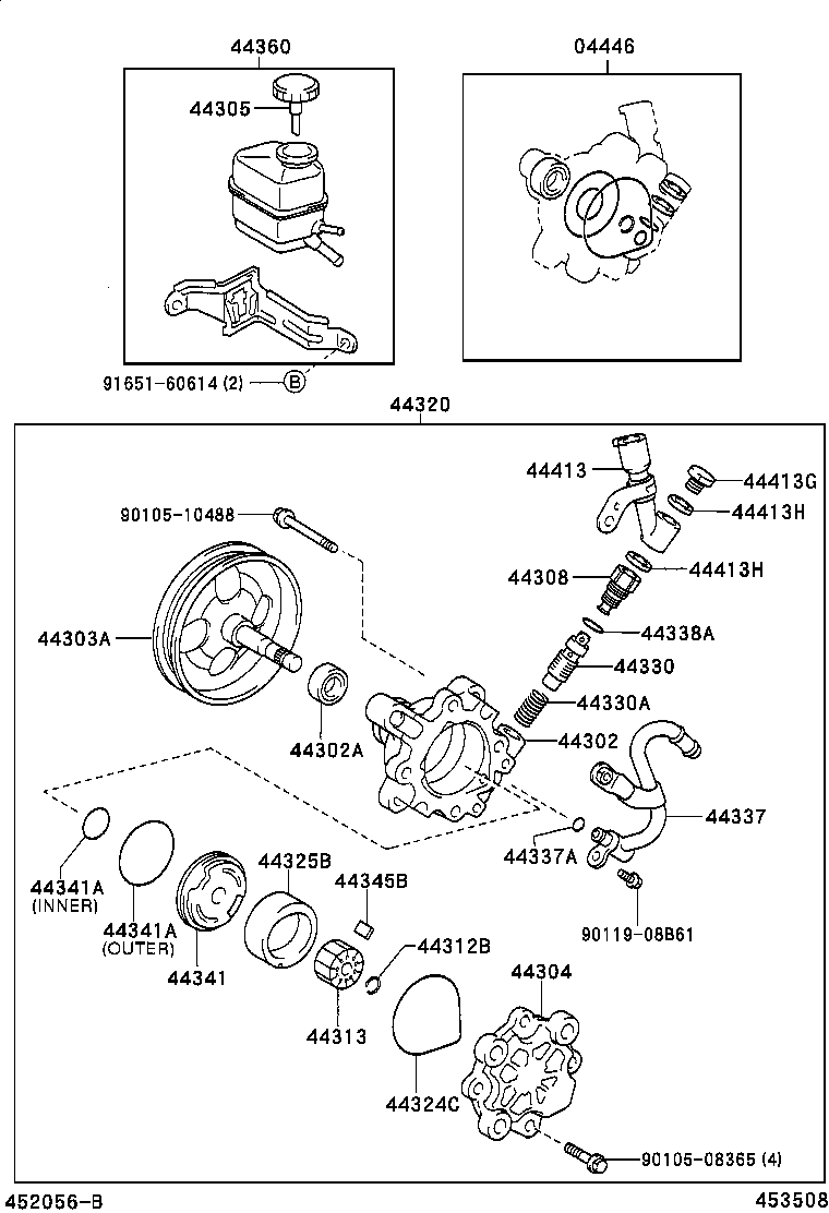 44369-02030 BRACKET, OIL RESERVOIR, NO.1 product image