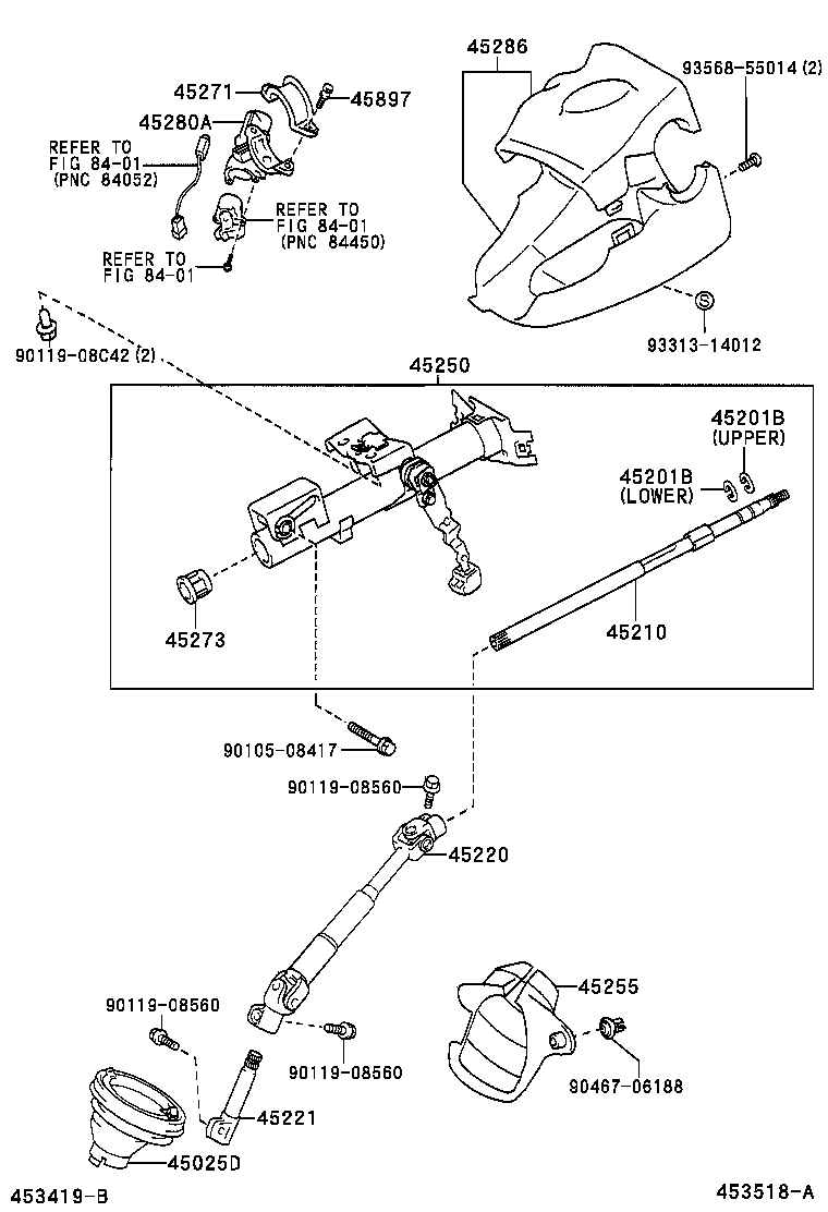 Toyota 45210-27110 SHAFT ASSY, STEERING MAIN
