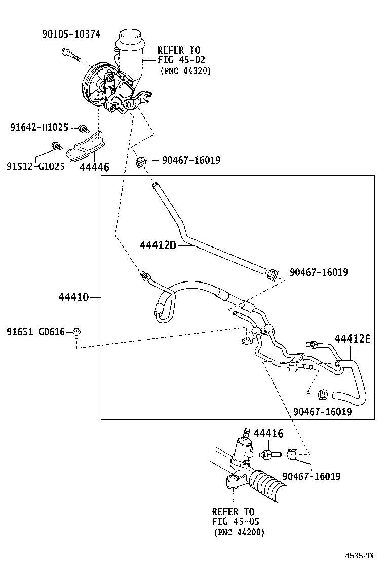 Toyota 44412-52030 HOSE, RETURN, NO.2