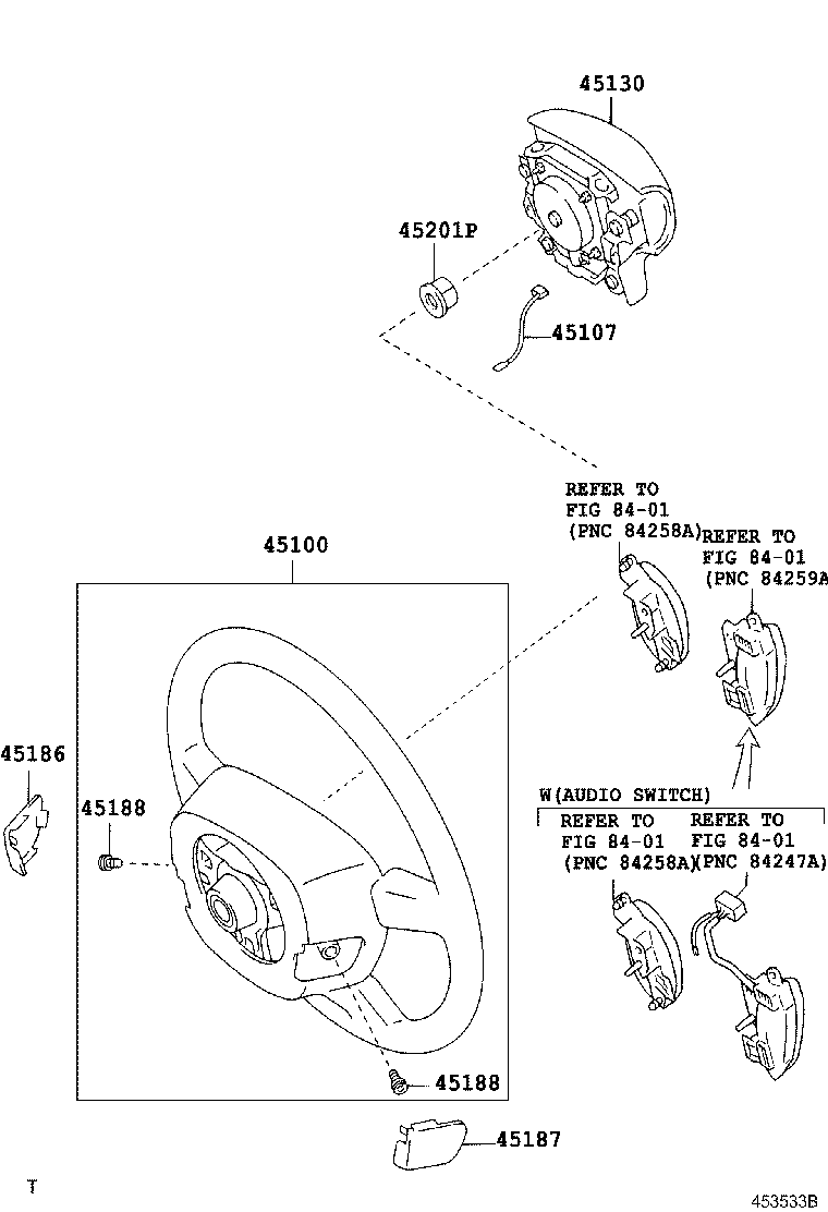 45116-46010 ORNAMENT, STEERING WHEEL, NO.1 product image