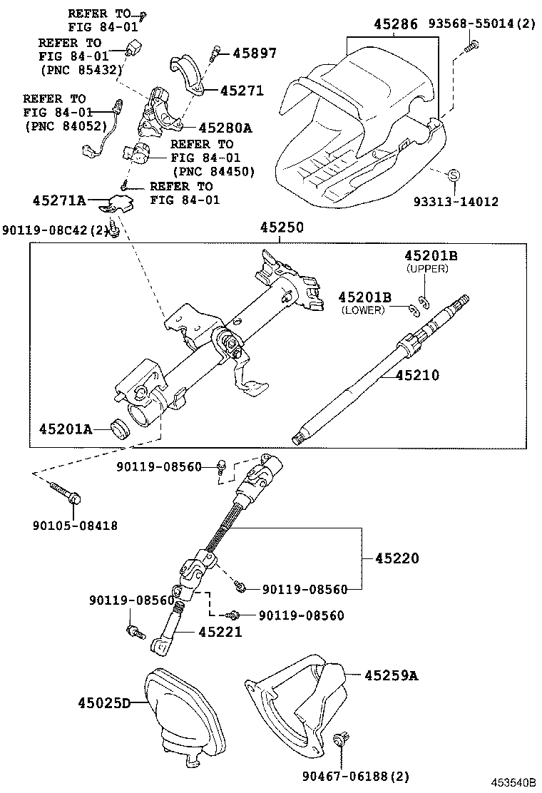 45220-68030 SHAFT ASSY, STEERING INTERMEDIATE product image