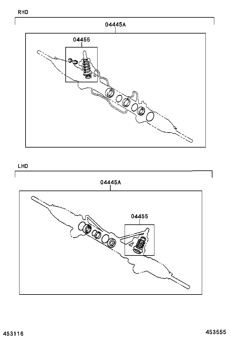44250-28410 GEAR ASSY, POWER STEERING(FOR RACK & PINION) product image
