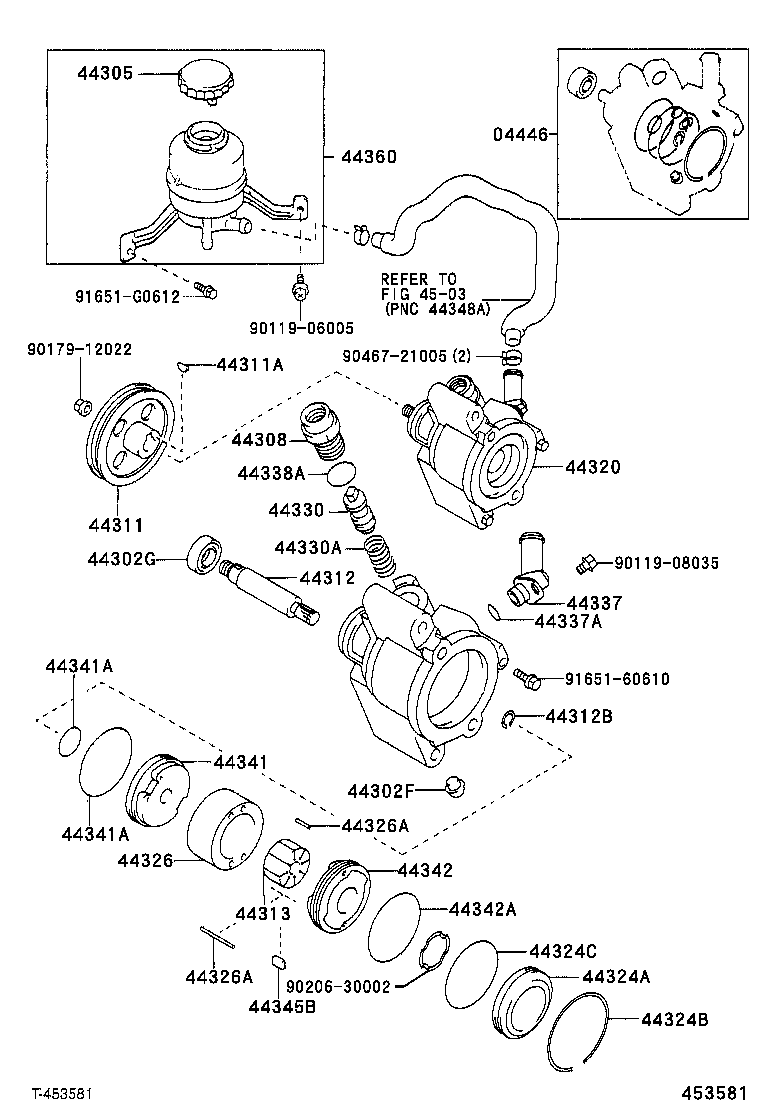 44308-32030 UNION SUB-ASSY, PRESSURE PORT product image