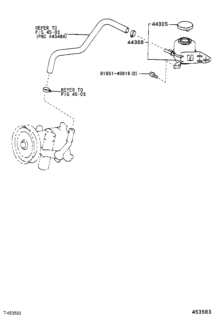 44360-27080 RESERVOIR ASSY, VANE PUMP OIL product image