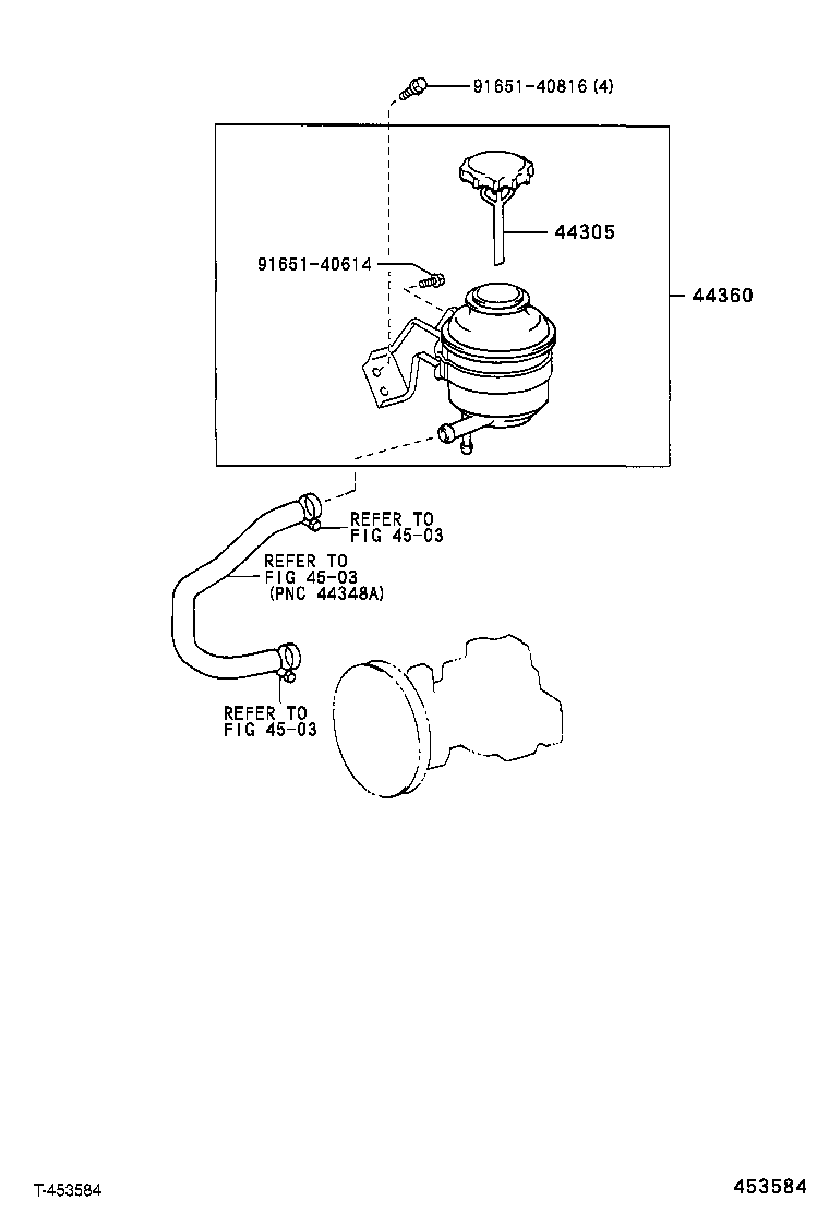 44360-27080 RESERVOIR ASSY, VANE PUMP OIL product image